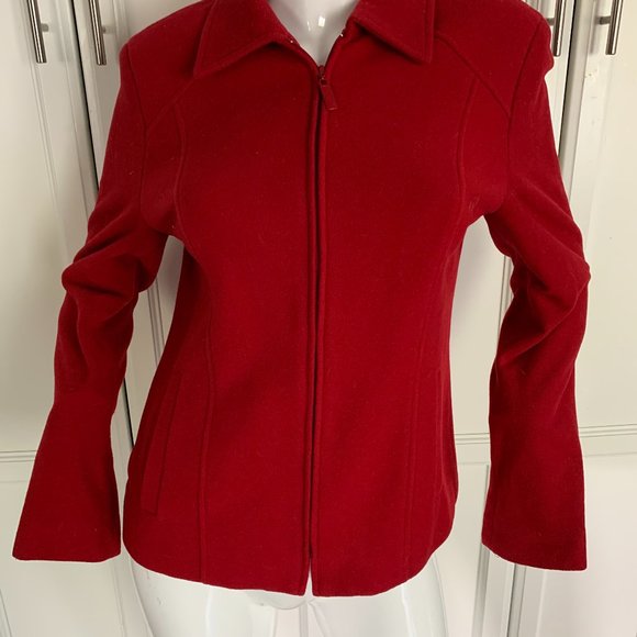 conrad c size 6 cashmere red jacket - Picture 1 of 5